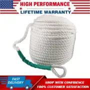 1/2"x100' Twisted 3 Strand Nylon Anchor Rope Boat w/ Thimble Rigging Dock Line