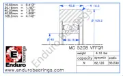 Mast Guide Forklift Bearing ENDURO MG 5208 VFFQR Yale 580010277 and 580031674