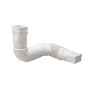 Expandable 25-55″ Flex Drain Downspout Extension Rain Pipe Spout Flexible Gutter