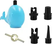 Paddleboard Pump Adapter, SUP Adapter for Compressor, Stand Up Paddle Board Air Pump Adapter, with 4 Gas Nozzles, Sup Valve Adapter, for All Types of Dinghy, Kayaks, Paddle Board, Valve Adapter