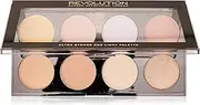 MAKEUP REVOLUTION Ultra Strobe and Light Palette - Highlighter with 8 Shimmer Shades - Vegan, Gluten Free and Cruelty Free - 15 g