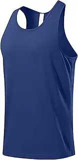 [Generic] Breathable Gym Base Vests Tees for Men Mesh Workout Muscle Tank Top Cut Off Sleeveless Running Tee
