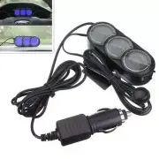 Car Mini Dashboard In/Outdoor Temperature Thermometer &Clock LCD Digital Display
