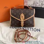 正品現貨 LV 路易威登 SAC IVY 老花 翻蓋郵差包 手提包 肩背包 斜背包 M44919 棕色