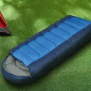 Sleeping Bag Outdoor Camping Single Bags Hiking Thermal -20℃ Blue…