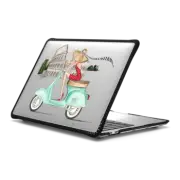 MacBook Pro 13-inch (M1 / M2 / Intel) Impact Case Vespa Rome Girl (Fashion Illustration MacBook Pro Case)