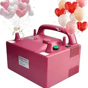 Electric Balloon Air Pump, 800w Dual Nozzle Balloon Blower Pump Inflation with Adjustable Timer & Wind Speed Function, 100 Colourful Balloons, Balloon Stuffing Machine for Parties, Weddings