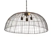 Cray Dome 3 Light Wire Weave Dome Pendant Antique Copper - ZAF11137
