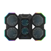 Usb Fan Stand with Phone Holder and Rgb Blue