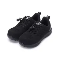 在飛比找Yahoo奇摩購物中心優惠-PROMARKS 飛織束帶鋼頭鞋 黑 女鞋