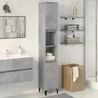 Bathroom Cabinet Storage Cabinet Cupboard Concrete Grey Engineered Wood vidaXL