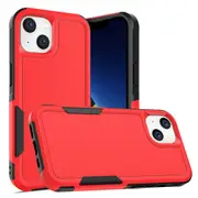 ZUSLAB iPhone 14 Plus Case Rugged Defender Protective Heavy Duty Shockproof Dustproof Cover for Apple (2022) - Red