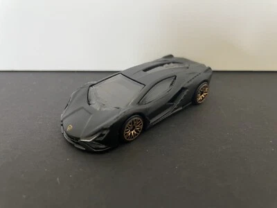 HOT WHEELS LAMBORGHINI SIAN BLACK W/ GOLD WEBBED RIMS LOOSE MULTIPACK EXCLUSIVE