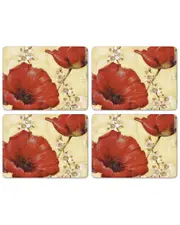 Pimpernel Poppy De Villeneuve Placemats Set of 4
