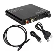 Aluminium Alloy 24-Bit 192 kHz Optical Digital To Analog Audio Converter Adapter