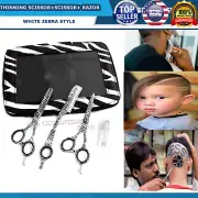 Hair Cutting Thinning Scissors Barber Shears SHAVE RAZOR Hairdressing Salon Set