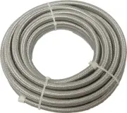 Harddrive SS Braided Oil Fuel Line Hose 3/8 25' Sportster 883 Roadster 02-03