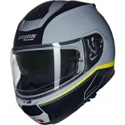 N100-6 Incognito 346 Gray Yellow Black Glossy Flip Up Helmet