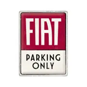 Nostalgic-Art Large Sign Fiat Parking Only