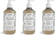 I Love Naturals Lime, Ginger & Cardamon Hand Wash, Natural Oils Of Cardamon, Ginger & Sage, Gently Removes Impurities, Refreshing & Cleansing Formula, 100% Recycled Bottle & Vegan-Friendly - 3 x 19.91 fl oz