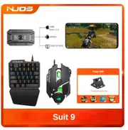 M1 Pro Mobile Controller Gaming Keyboard Mouse Converter BT V5.0 Programmable Adapter Support IOS Android System Set 9