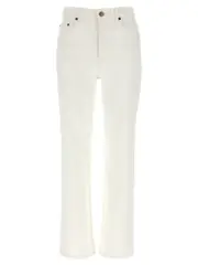 [Tory Burch] Tory Burch-Cropped Jeans Bianco-Donna 27