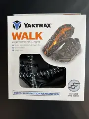 YAKTRAX Walk Traction Device for Shoes Medium Black Men 9-11 Woman 10.5+ NEW