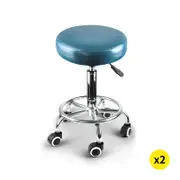 Levede 2x PU Leather Bar Stool Teal