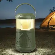 Portable Bluetooth Speaker Camping Light Lantern LED Outdoor IPX6 Waterproof