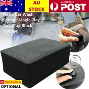 Nano Car Wash Sponge Magic Clay Block Sponges Bar Auto Detailing Tool AU STOCK