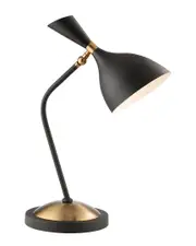 JONATHAN Y Albert 21.5in Retro Mid-Century LED Table Lamp