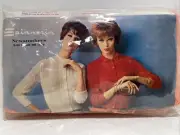 Vintage Spinnerin Newsmakers 2-In-1 Pak Cardigan Sweater Coral Yarn Pattern NOS