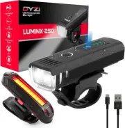 Bike Lights - USB Rechargeable Ultra Bright Front & Back Bike Light Sets - 4 ...