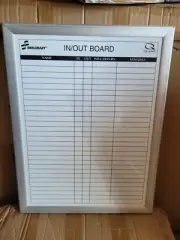 ED2031 Skilcraft Quartet Magnetic In & Out Board Aluminum Frame 18x24