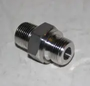 3/8 MNPT x 3/8 Male ISO Parallel 316ss Adapter Nipple Ham-Let 122HNGSS3/8