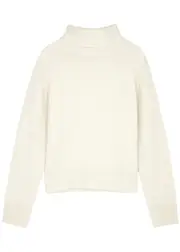 Frame Roll-neck Cashmere Jumper - Cream - S (UK8-10 / S) S (UK8-10 / S)