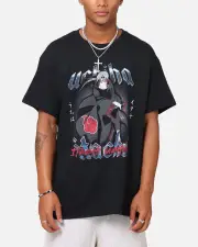 [GOAT CREW] Goat Crew X Naruto Itachi Uchiha T-shirt Black - Size 2XL 2XL Black