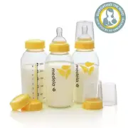 NEW Medela Breastmilk Bottles 250ml with Wide Neck Teat - 3 pack