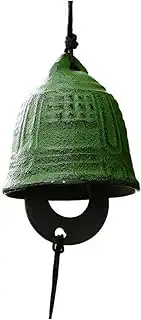 Iron Japanese Wind Chime, Green Temple Bell Large Wind Chimes for Outside Memorial Wind Chimes Wind Chimes for Outside