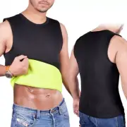 ARD Mens Sweat Sauna Vest Heat Trapping Sweat Waist Trainer Gym Compression Vest