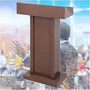 Lectern Podium Stand, Lectern Podium Stand,Lectern Podium Stand,Metal Podium Stand, Professional Lectern with Wide Reading Countertop, Portable Church Schools Office Concer,