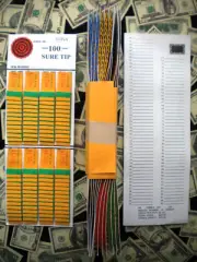 1 Dozen * 100 SURE TIP BOARDS {00 to 99} SPORT SCORES Raffle Pull Tab Jar Ticket