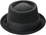 [Hcclijo] Vintage Wool Fedora Men's Wool Felt Hat Ladies Hat Two-Hat British Style Jazz Hat Hat