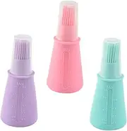 3pcs BBQ Oil Brush Silicone Basting Brush for Outdoor Cooking Barbecue Supplies Kitchen Tools