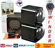 BOXY CARBON FIBRE LOOK Fancy Brick Dual Automatic Watch Winder: 2FCF-2B