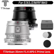TTArtisan 35mm F1.4 APS-C Prime Lens for Sony E Nikon Z XF RF EF-M M4/3 L Mount