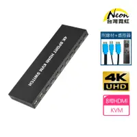 在飛比找momo購物網優惠-【台灣霓虹】4K2K 無線遙控8埠HDMI KVM切換器