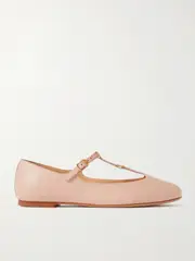 [Chloé] Chloé - Marcie Embellished Leather Ballet Flats - Baby pink - IT40 IT 40 Pink