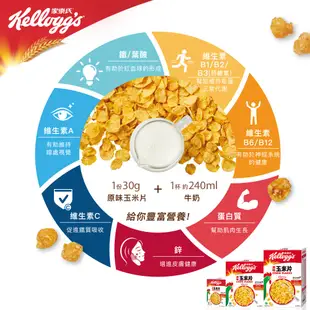 【家樂氏】原味玉米片 180g 4天早餐/人｜官方直營