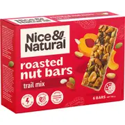 Nice & Natural Nut Bars Trail Mix Multipack Snacks 6 pack